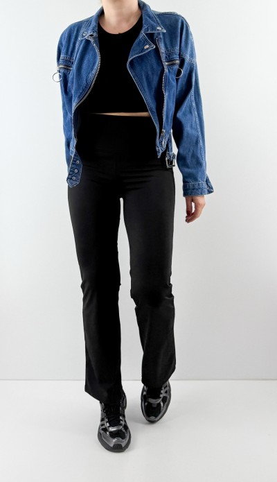 High waisted black leggings