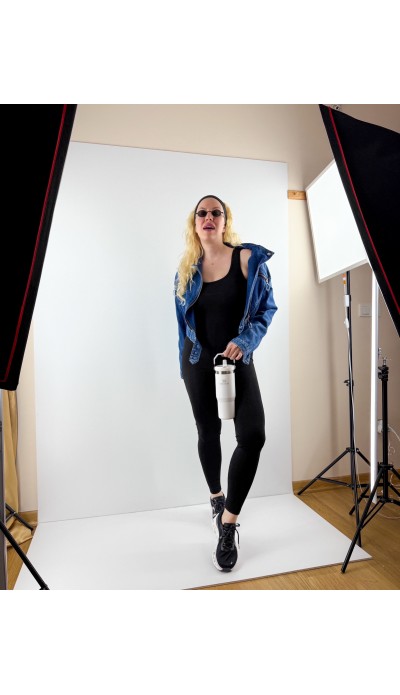 Siyah kalın askılı tayt tulum