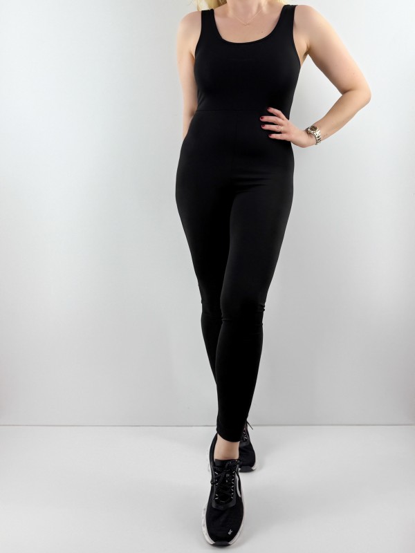 Black slim jumpsuit