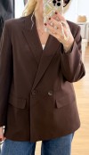 Acı kahve blazer ceket