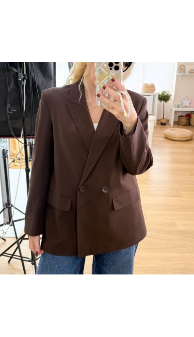 Acı kahve blazer ceket