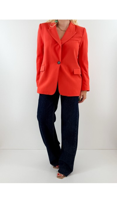 Turuncu astarlı blazer ceket