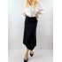 Siyah midi boy triko etek