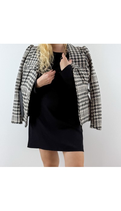 Kazayağı desen kemerli kaban