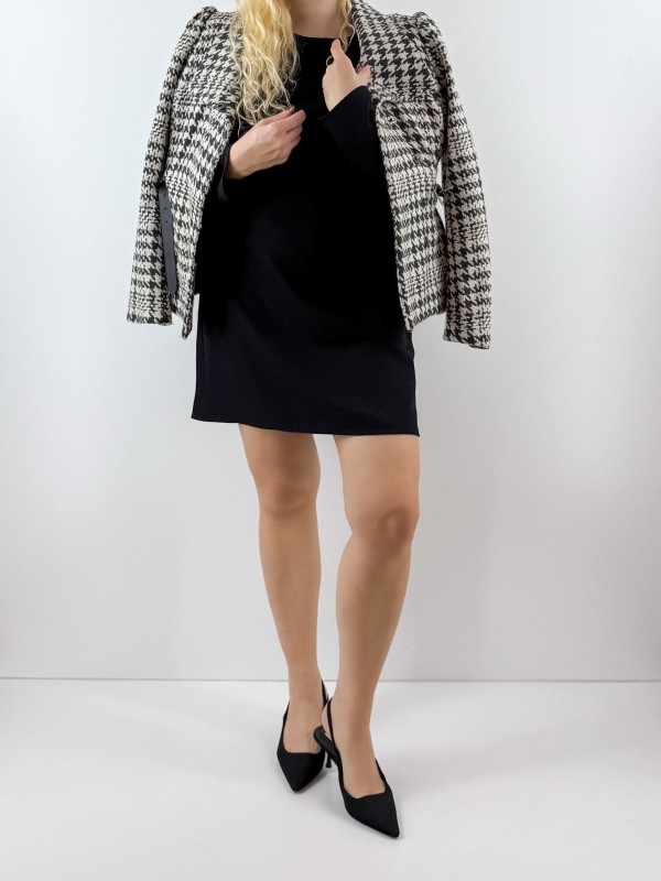 Kazayağı desen kemerli kaban