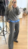 Gray palazzo pants