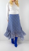 Asimetric chiffon skirt