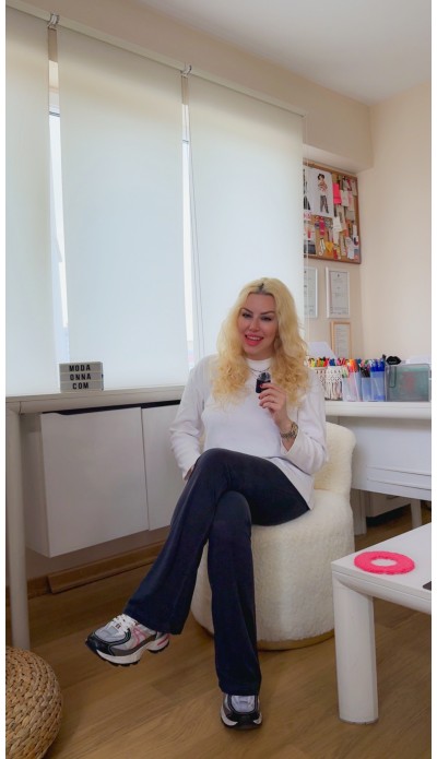 Koyu gri ispanyol tayt pantolon