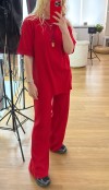 Kaşkorse bluz pantolon takım