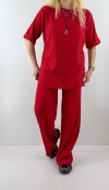 Kaşkorse bluz pantolon takım