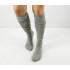 Gray overknee socks