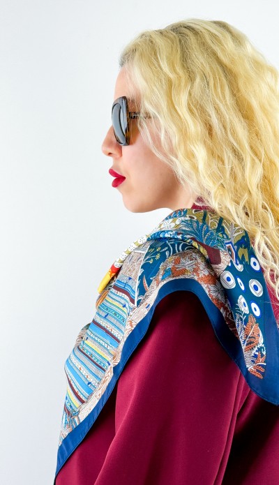 Özel baskı saten fular