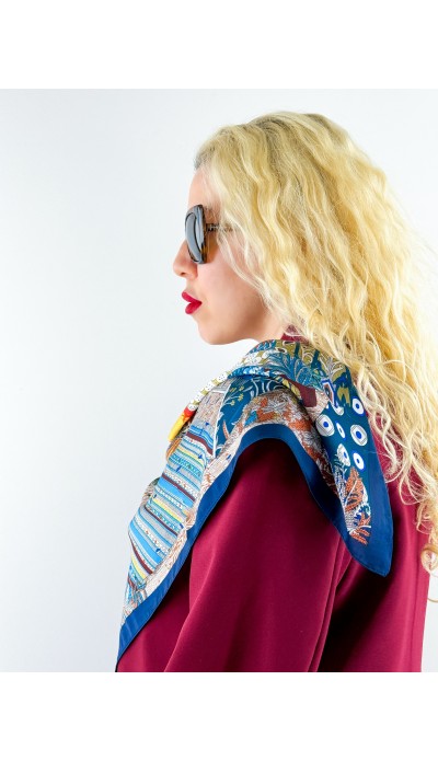 Özel baskı saten fular