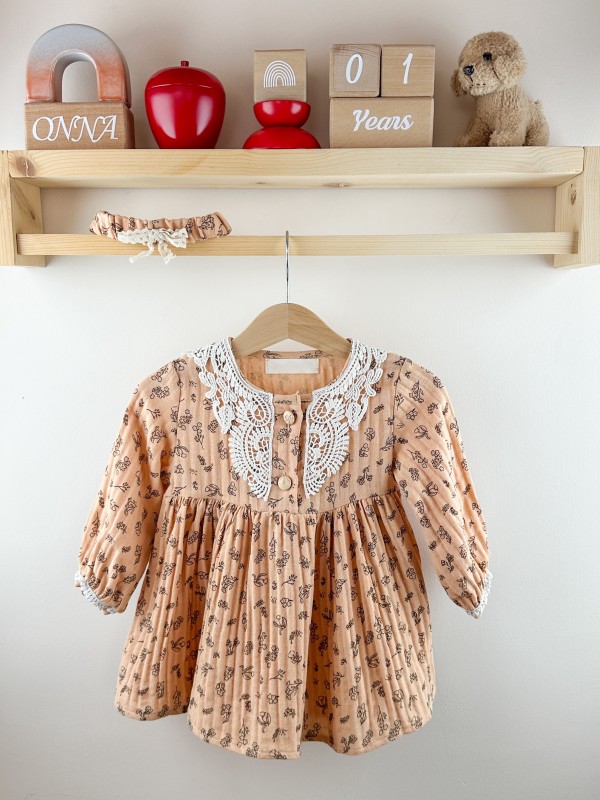 Muslin baby girl dress