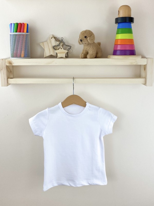 White short sleeved baby t-shirt