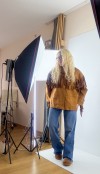 Brown suede fringed jacket