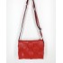 Kırmızı örgü detaylı çanta