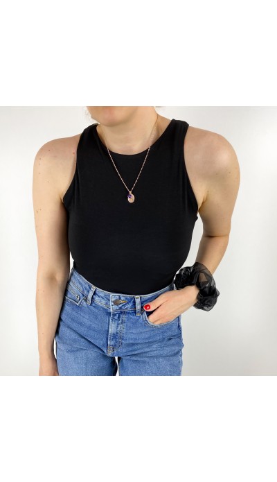 Siyah kalın askılı body 