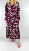 Flower printed maxi dress