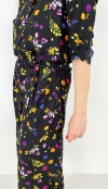 Flower printed shirt dress