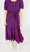 Flower printed midi dress