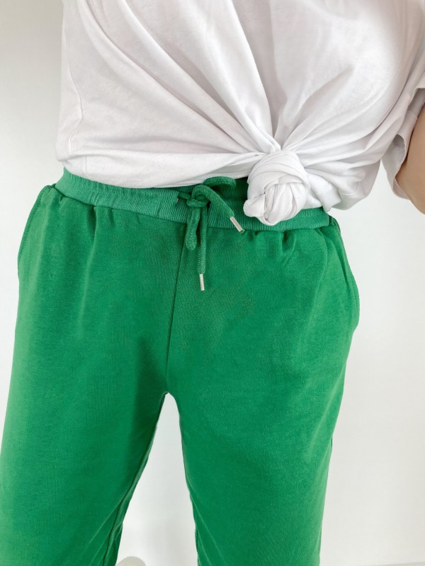 Green sweatpants