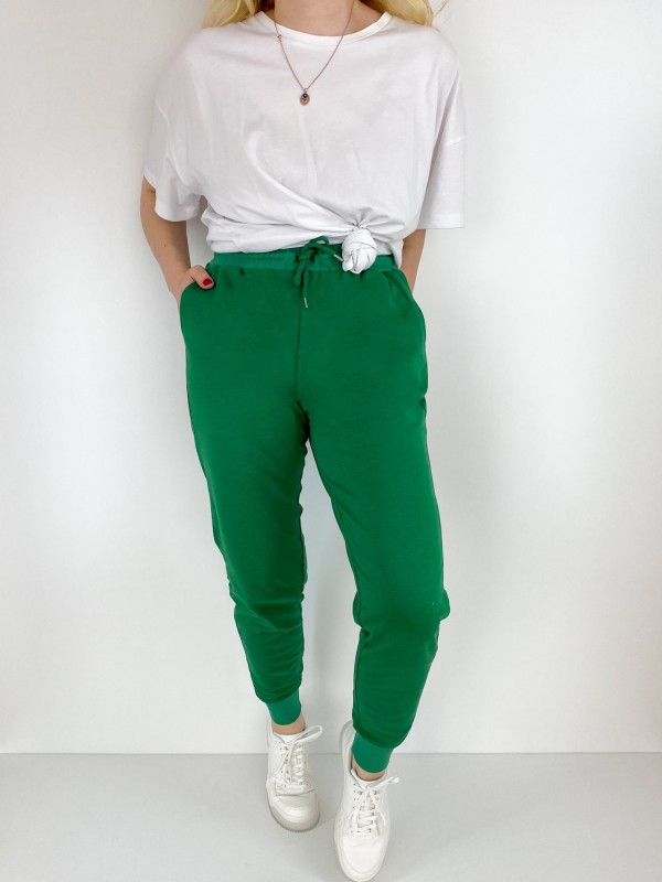 Green sweatpants