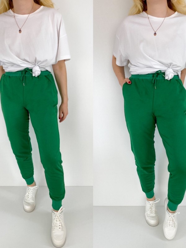 Green sweatpants