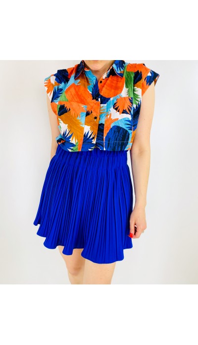 Renkli desenli tasarım gömlek