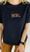 Tiger detailed black t-shirt