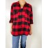 Kırmızı siyah ekose gömlek ceket