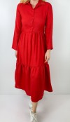 Red maxi dress