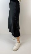 Black sateen skirt
