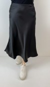 Black sateen skirt