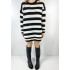 Çizgili triko tunik