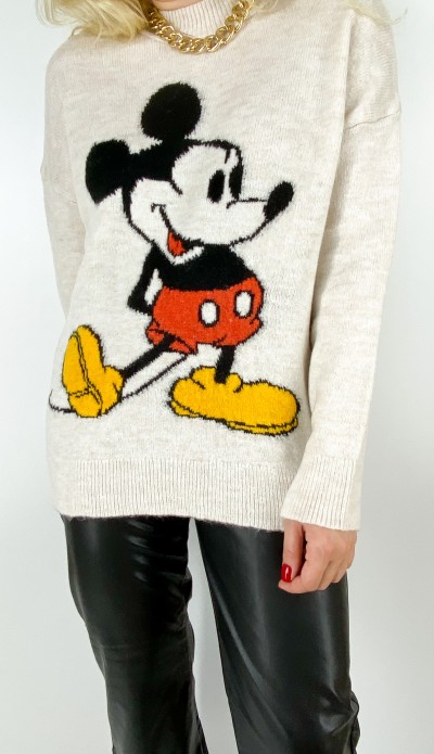 Karakter detaylı yün kazak