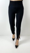 Black ankle detailed leggings