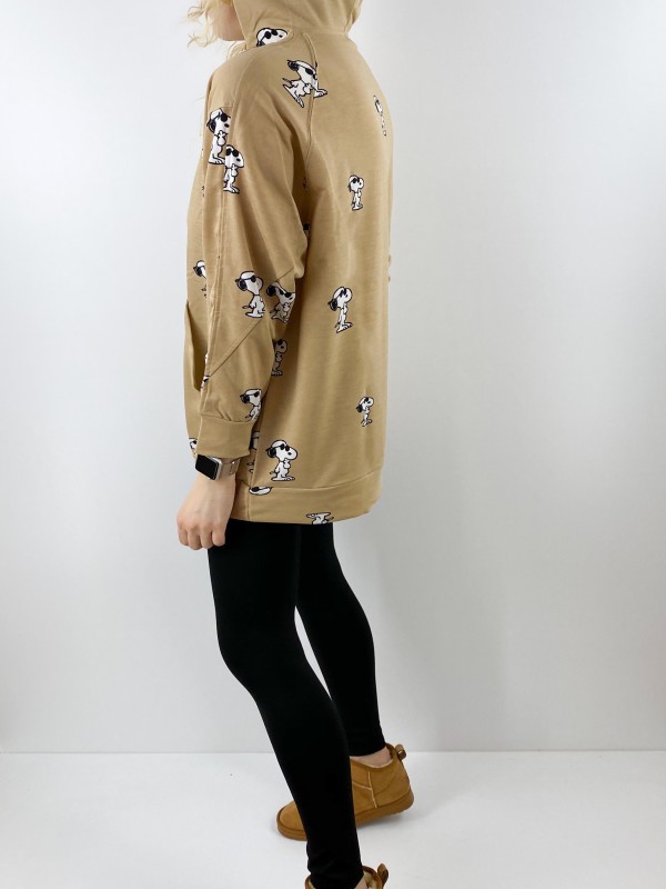 Camel hooded sweatshirt