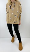 Camel hooded sweatshirt