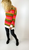 Colorful striped sweatshirt