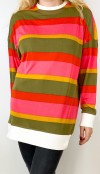 Colorful striped sweatshirt
