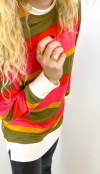 Colorful striped sweatshirt