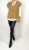 Brown knit jumper