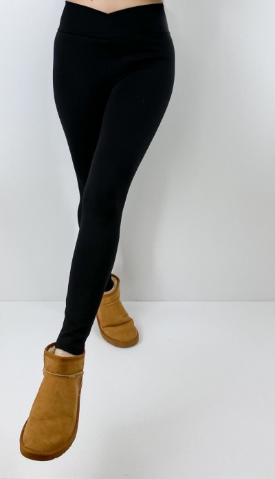 High waisted black legging
