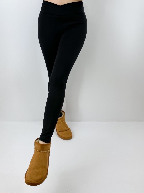 High waisted black legging