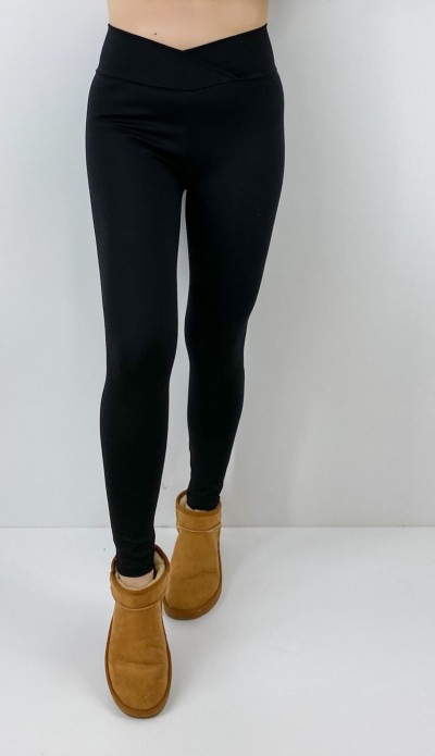 High waisted black legging