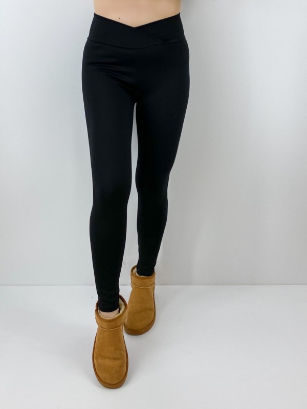 High waisted black legging