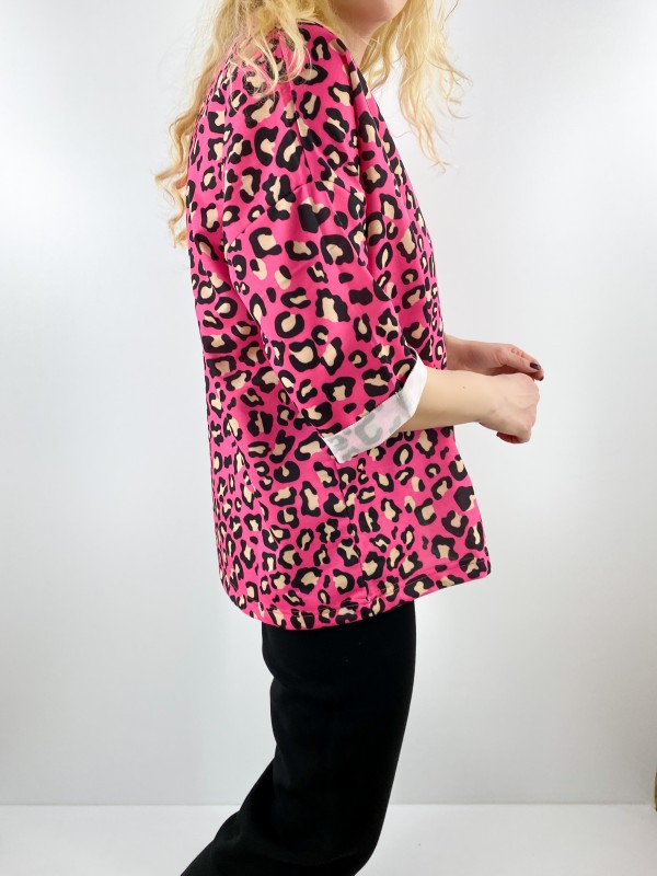 Pink leopard sweatshirt