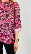 Pembe leopar sweatshirt