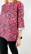 Pembe leopar sweatshirt